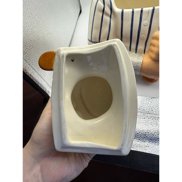 Vintage Babe Ruth Baseball Legend Hand Painted Cookie Jar By Clay Arts 1997 - Picture 8 of 12